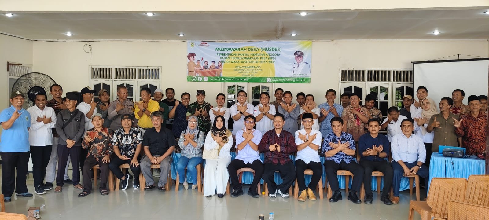 Desa Wanaherang Gelar Musdes Pembentukan Panitia Pengisian Anggota BPD Masa Bakti 2027–2035