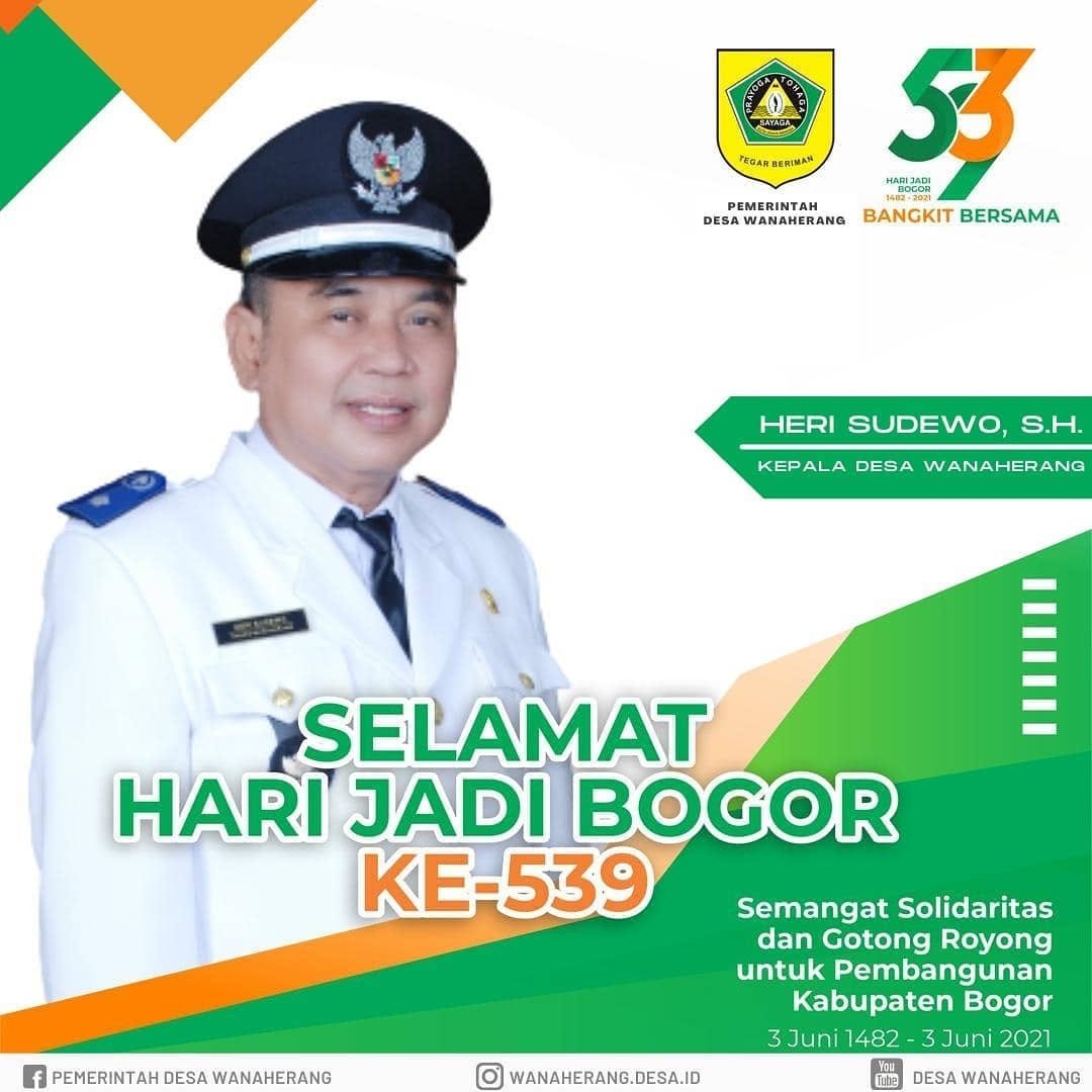 Selamat Hari jadi Bogor ke-539, tetaplah jaya dan semakin sejahtera untuk semua warganya.