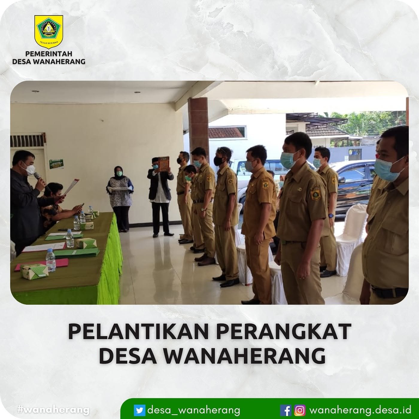 Pelantikan dan Pengambilan Sumpah Perangkat Desa Wanaherang