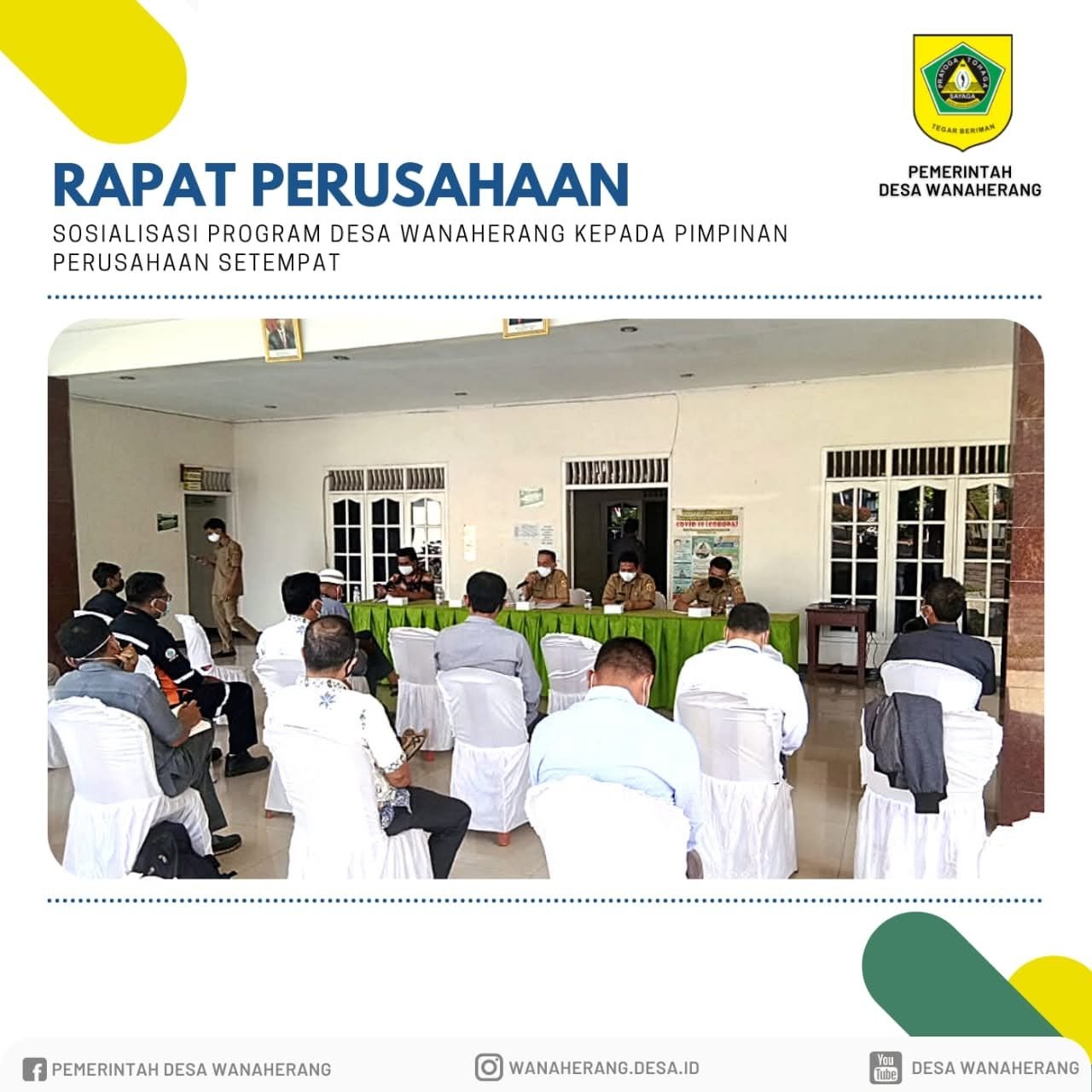Rapat Sosialisasi Dengan Perusahaan Membahas Tentang RPJMDes 6 Tahun Kedepan